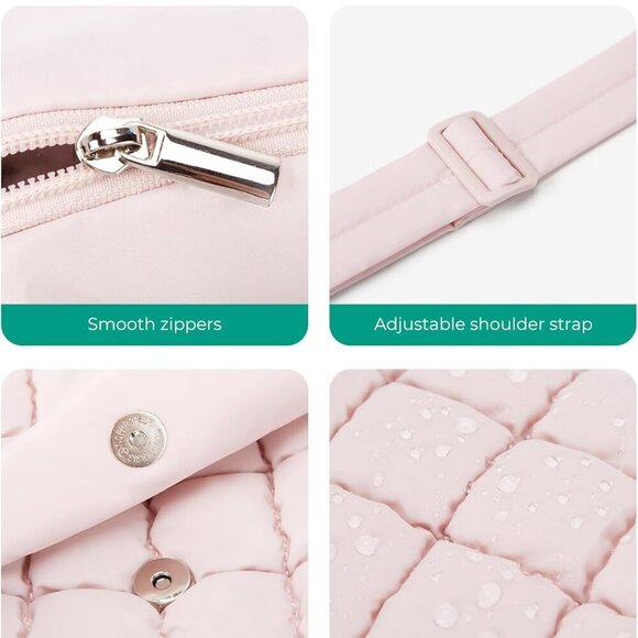 Lightweight Crossbody Bags for Women, Quilted Puffer Cross body Purse with Adjus - Picture 4 of 6